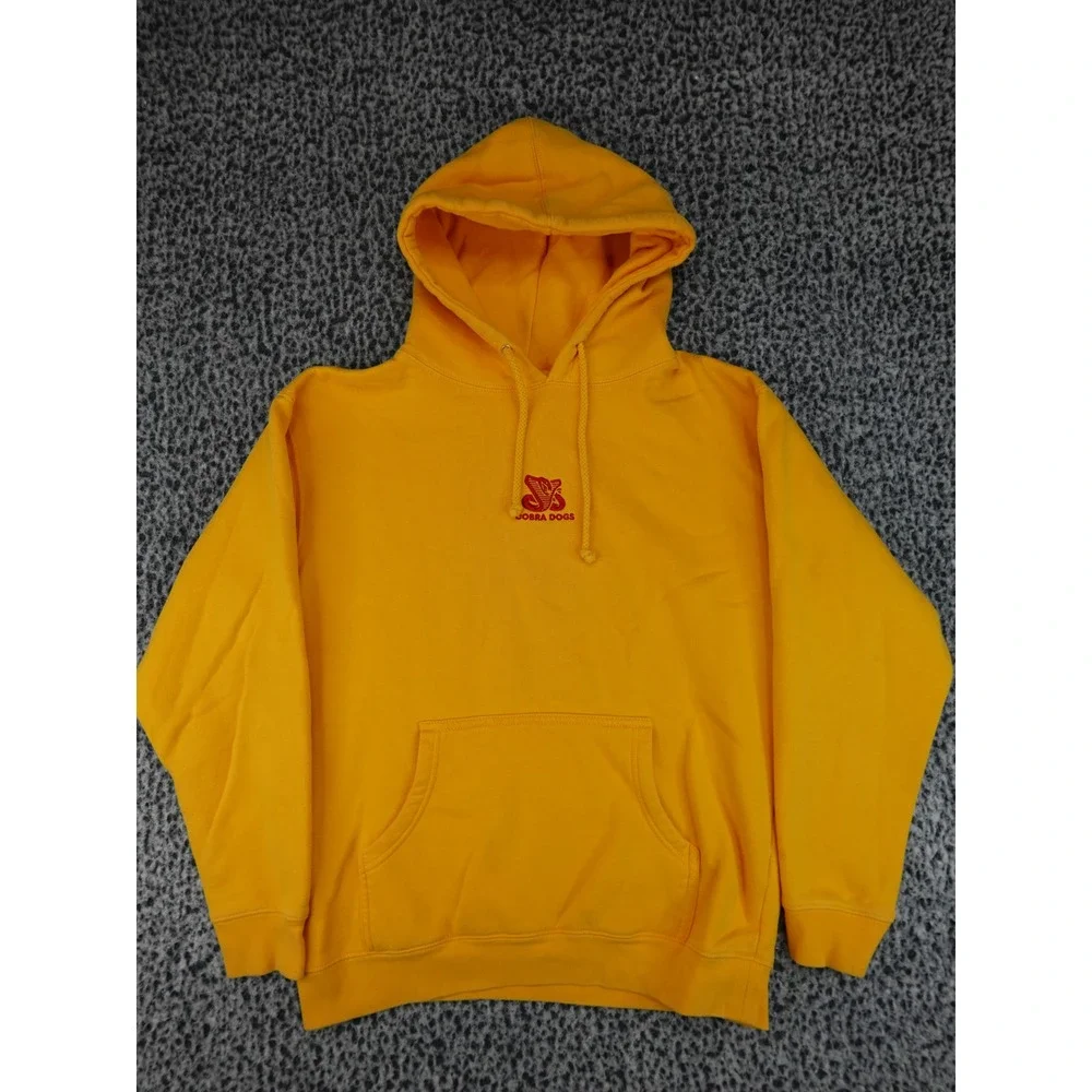 Independent‎ Trading Company Hoodie Unisex Medium Yellow Cobra Dogs Pullover